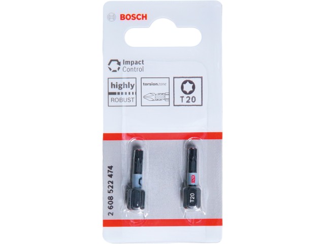 Vijačni nastavek Bosch PRO Torx Impact, T20, 25mm, 2608522474